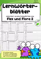 Vorschau - Arbeitsblätter - Lernwörter - passend zu "Flex und Flora 2" - | Klasse 2 (Neuauflage) - Deckblatt