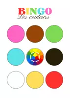 Voorbeeld - 18 Bingokaarten – Les couleurs (Frans) - Pagina 3