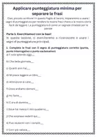 anteprima - Schede informative - Applicare punteggiatura minima per separare le frasi - Pagina 1