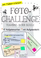 Vorschau - Spiele - Fotochallenge in der Schule: Teamspiel (Schulhausrallye, Schule kennenlernen) - Deckblatt