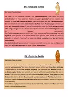 Vorschau - Stundenentwürfe - Die römische familia - Eine Familie mit festgelegter Rangfolge? - Deckblatt
