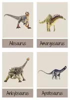 Vorschau - Arbeitsblätter - Dinosaurier Materialpaket – Lernkarten, Punktebilder, Entdeckerbilder & Ausmalbilder - Seite 3