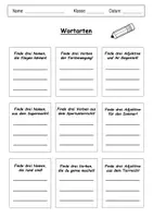 Vorschau - Arbeitsblätter - Materialpaket WORTARTEN Grundschule Deutsch - Seite 3
