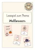 Vorschau - Spiele - Lesespiel: Halloween (Kl. 1/2) - Deckblatt