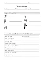 Vorschau - Arbeitsblätter - Test Rechtschreibung Auslautverhärtung d/t b/p g/k verlängern - Deckblatt