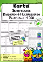 Vorschau - Spiele - Materialpaket "Zahlenraum 1000 – Rechen-Karteien" - Seite 1
