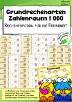 Vorschau - Spiele - Lernspiel "Rechenpopcorn" – Schriftliche Grundrechenarten (ZR 1000) - Deckblatt