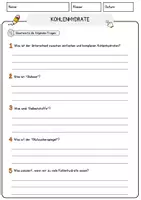 Vorschau - Arbeitsblätter - Kohlenhydrate Arbeitsblätter mit Fragen + Lösungen Musik Lesetext - Seite 3