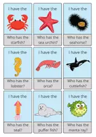 Vorschau - Spiele - Animals of the ocean- Englisch Lesespiel - Seite 3