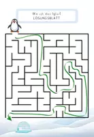 Vorschau - Arbeitsblätter - Labyrinth-Rätsel Winter - Konzentration und Feinmotorik - Seite 2