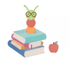 Vorschau - selbst erstellte Cliparts/Grafiken - Cliparts Leseraupe Bücherwurm - Seite 3