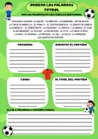 Vorschau - Arbeitsblätter - Ordena las palabras - fútbol - Seite 1