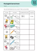 Vorschau - Arbeitsblätter - Arbeitsblätter Franken und Rappen / Schweizer Währung - Seite 2