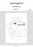 Vorschau - Arbeitsblätter - Arbeitsblätter für ein Lesetagebuch - Deckblatt