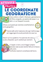 anteprima - Esercizi - Le coordinate geografiche - Attività pratica e divertente - Pagina 1
