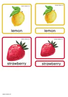 Προεπισκόπηση - Flashcards - fruit cards (κάρτες 3 μερών) montessori - Σελίδα 2