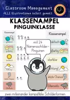 Vorschau - Poster - Klassenampel Pinguin | Belohnungssystem Pinguinklasse - Deckblatt