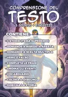 anteprima - Esercizi - Comprensione del testo - 3 storie a tema Supereroi - Pagina di copertina