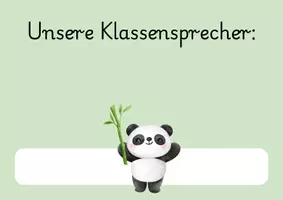 Vorschau - Anderer Materialtyp - Kind des Tages + Klassensprecher Schilder - Pandaklasse - Seite 2