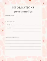 Aperçu - Outils du professeur - Journal de classe - Fleur abstraite - sans date - Page 2
