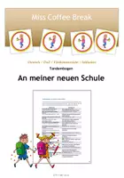 Vorschau - Arbeitsblätter - An meiner neuen Schule - Tandembogen - Deckblatt