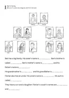 Aperçu - Feuilles d'exercices - Worksheets: my family - Page de couverture