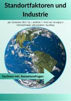 Vorschau - Arbeitsblätter - Standortfaktoren der Industrie | Globalisierung, Outsourcing & Nachhaltigkeit - Deckblatt