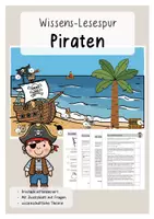 Vorschau - Arbeitsblätter - Wissens- Lesespur (Leselernspur - Piraten) - Deckblatt