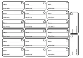 Vorschau - Mal- und Bastelvorlagen - Vorlage Kärtchen für Jahreskreis Kalender Geburtstage Monate - Seite 2
