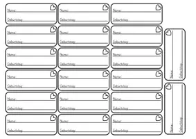 Vorschau - Mal- und Bastelvorlagen - Vorlage Kärtchen für Jahreskreis Kalender Geburtstage Monate - Seite 1