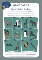 Aperçu - Jeux - Brown Owl at the Zoo (Animals) - GAME CARDS - Page de couverture