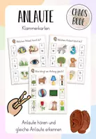 Vorschau - Spiele - Anlaute - Klammerkarten für die 1. Klasse - Deckblatt