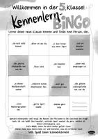 Vorschau - Arbeitsblätter - Kennenlern-Bingo für die Klasse 5 - Seite 2