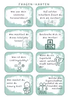 Vorschau - Spiele - 104 Gesprächskarten / Gesprächsanlässe zum Kennenlernen oder Schuljahresanfang - Seite 1