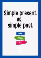 Vorschau - Arbeitsblätter - Simple present vs simple past Übungen Übungsblatt Grammatik mit Lösung - Deckblatt