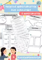 Vorschau - Arbeitsblätter - kreative Arbeitsblätter zum Schulstart nach den Ferien - Deckblatt