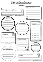 Vorschau - Arbeitsblätter - Englisch: Review of the school year (languages, maths, general) - Deckblatt