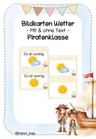 Vorschau - Bildkarten - Materialpaket Piratenklasse Klassenzimmer/Rituale/Schulstart/Einschulung - Seite 1
