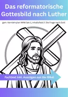Vorschau - Arbeitsblätter - Das reformatorische Gottesbild nach Luther - Deckblatt