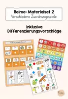 Vorschau - Spiele - Reime: Verschiedene Zuordnungsspiele - Materialset 2 (differenziert) - Deckblatt