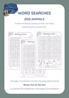 Vista previa - Hojas de trabajo - Brown Owl at the Zoo - Differentiated WORD SEARCHES - Portada