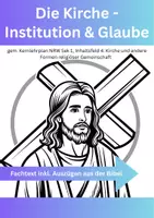 Vorschau - Arbeitsblätter - Die Kirche - Institution & Glaube - Deckblatt
