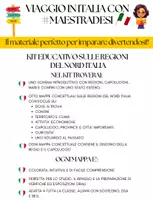 anteprima - Materiale di supporto/inclusione - LE REGIONI DEL NORD ITALIA- MAPPE CONCETTUALI PER CLASSE 5^ - Pagina di copertina