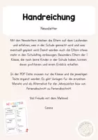 Vorschau - Anderer Materialtyp - Newsletter für die Klasse (Pro Monat oder Jahreszeit) - Seite 1