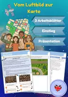 Vorschau - Arbeitsblätter - Vom Luftbild zur Karte (Arbeitsblätter & Präsentation) - Deckblatt