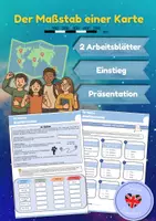 Vorschau - Arbeitsblätter - Der Maßstab (Arbeitsblätter & Präsentation) - Deckblatt