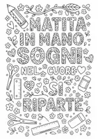 anteprima - Clipart / Immagini originali - RIENTRO A SCUOLA - BACK TO SCHOOL MATITA IN MANO SOGNI - Pagina 1