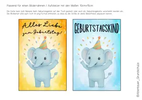 Vorschau - Anderer Materialtyp - Geburtstag feiern in der Elefantenklasse - Seite 1