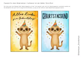 Vorschau - Anderer Materialtyp - Geburtstag feiern in der Erdmännchenklasse - Seite 1