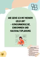 Vorschau - Stundenentwürfe - Umgang mit Geld - Konsumwünsche, Einkommen und Haushaltsplanung - Deckblatt